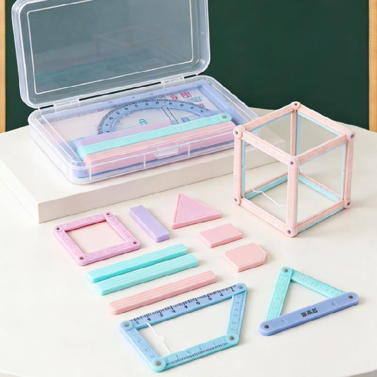 Hands On Plastic Magnetic Geometry Demonstrator Math Teaching Aid for Student Teacher Classroom Teaching Demonstration