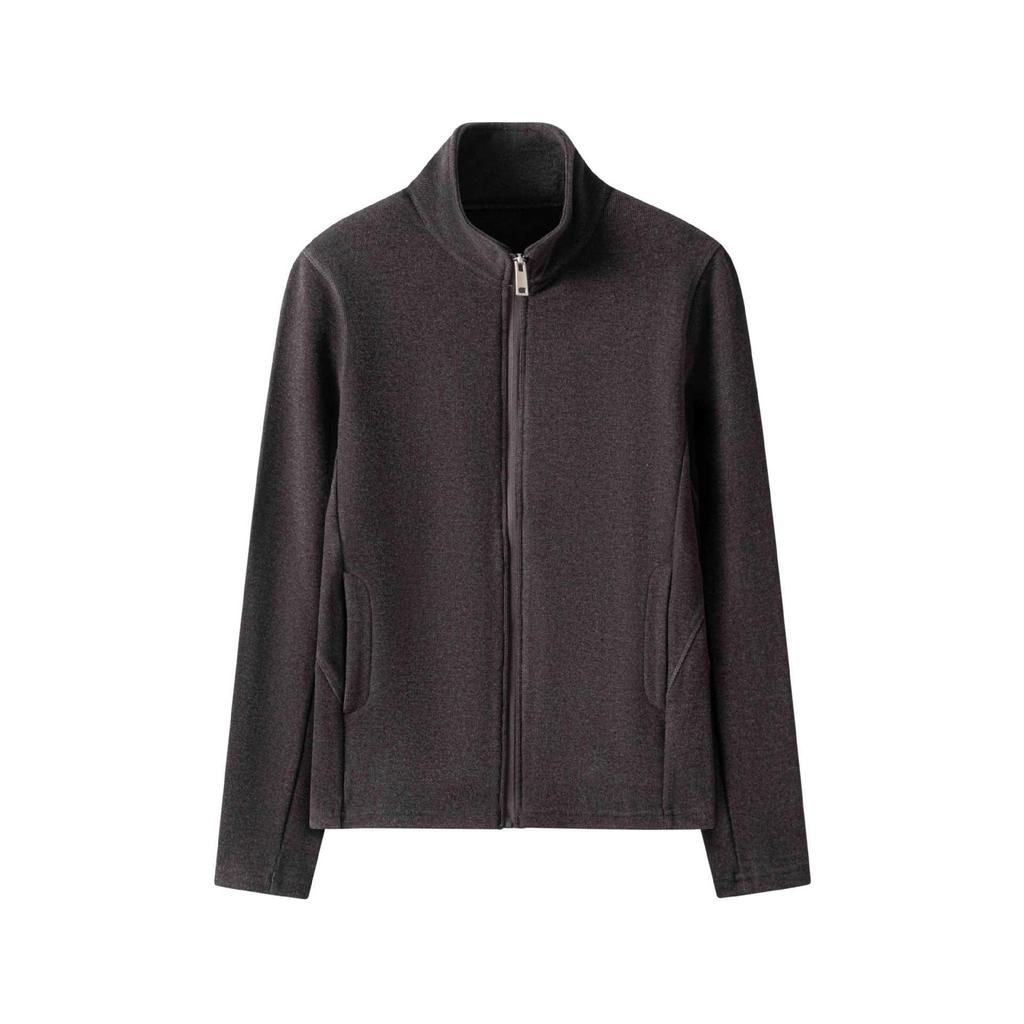 Clearance: German Fleece Velvet-Lined Stand Collar Jacket, 450g, Warm for Autumn/Winter