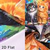 4pcs Cartoon Cat Pillowcase, Cute Cat Flower Design Polyester Cushion Cover, Home Decor for Living Room Couch Bed Sofa