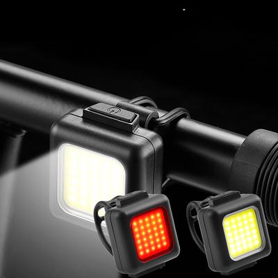 Nová sada předního a předního světla na kolo USB nabíjecí mini jasné noční světlo pro jízdu na horském kole