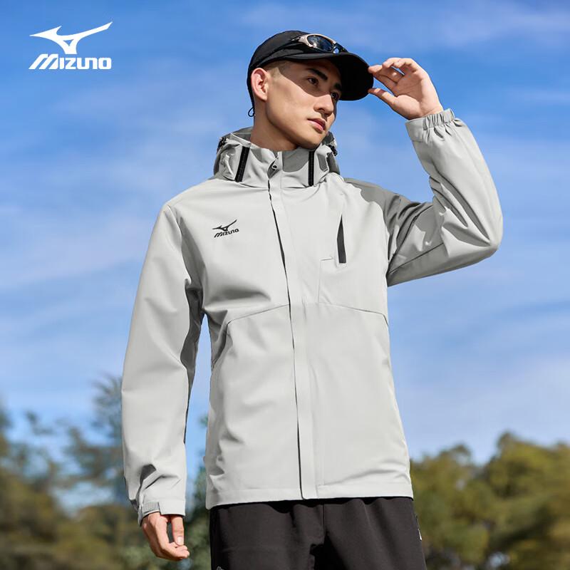 

Чоловіча вітро- та водонепроникна куртка Mizuno з капюшоном для активного відпочинку 4XL