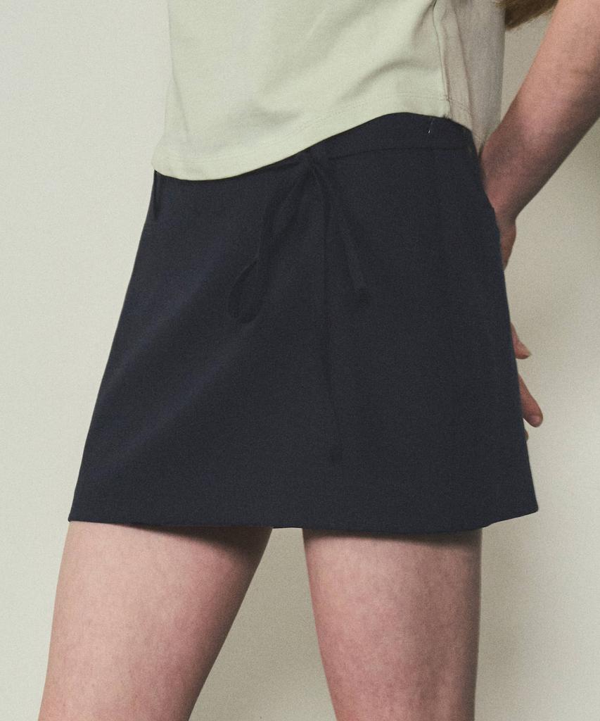 CITTA Solid Mini Skirt_Cts607 (Navy)
