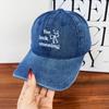 New Baseball Cap Hats Women With Letter Embroidery Soft-Top Cap Fashion Versatile Trendy Dad Hat Casual Retro