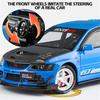 1:24 Mitsubishis Lancer Evolution 9 Alloy Sports Car Model Metal Modified Track Racing Vehicles Car Model Sound Light Kids Gifts