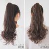 Brightlara Long Ponytail Wig, Natural Clip-On Gradient Ponytail Wig, f104-RTM