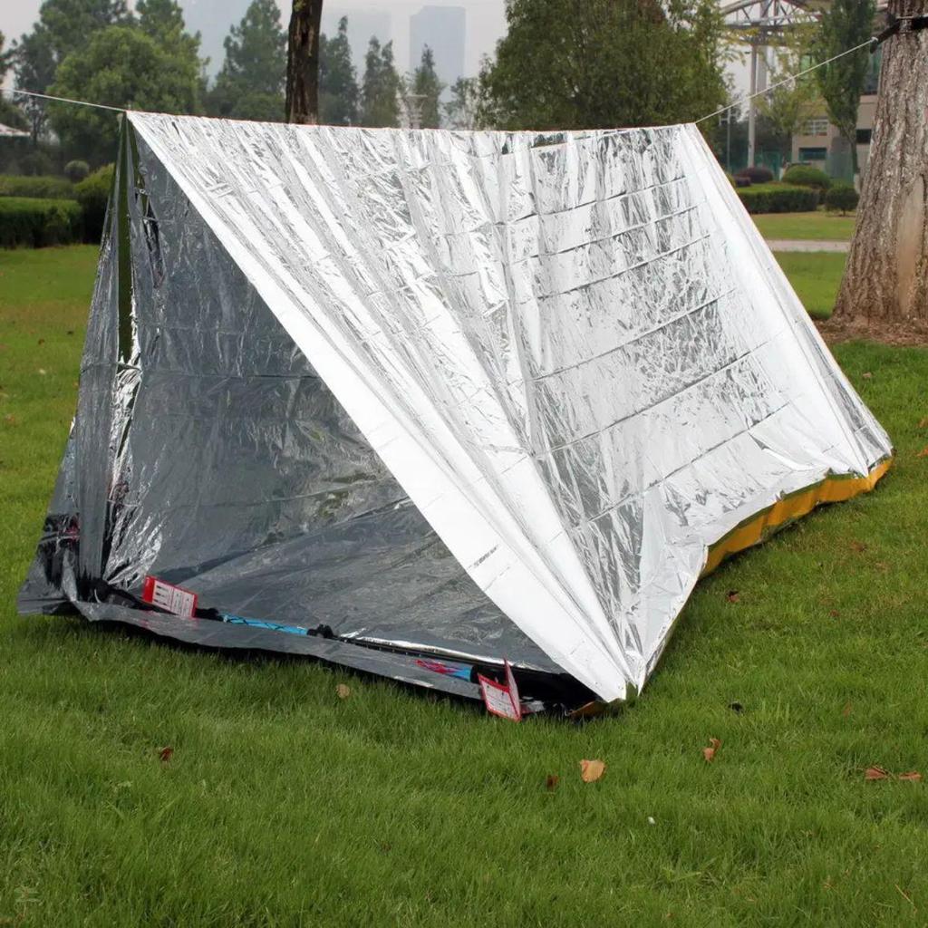 Emergency Survival Thermal Tent & Blanket Set