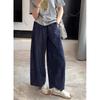 Women's Summer Lightweight, Loose-Fitting, Slimming Wide-Leg Pants: Solid-Color, Relaxed-Fit Straight-Leg Pants