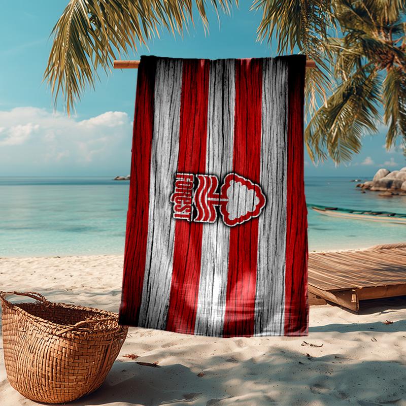 1PC Forest Club Emblem Beach Towel - Soft, Absorbent Microfiber, Lightweight, Ideal for The Beach, Parties, Travel, Camping fan gifts