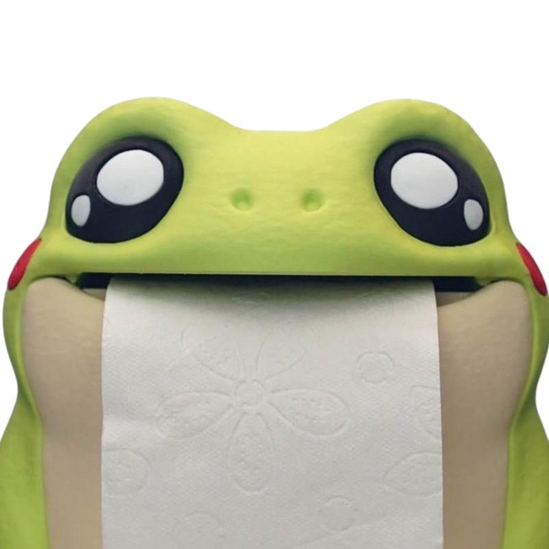 Frogs Tissue Dispenser Easy to Cleaning Practical Storage Solution for Living Room Bedroom Bathroom Decoration