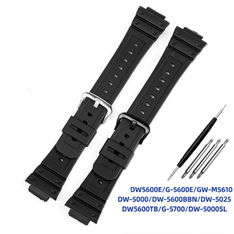 ONEResin Strap Watch Accessories for Casio G-SHOCK DW5600 G5600E GW-5000 GW- M5610 Sport Waterproof Silicone Watchband BraceletMN