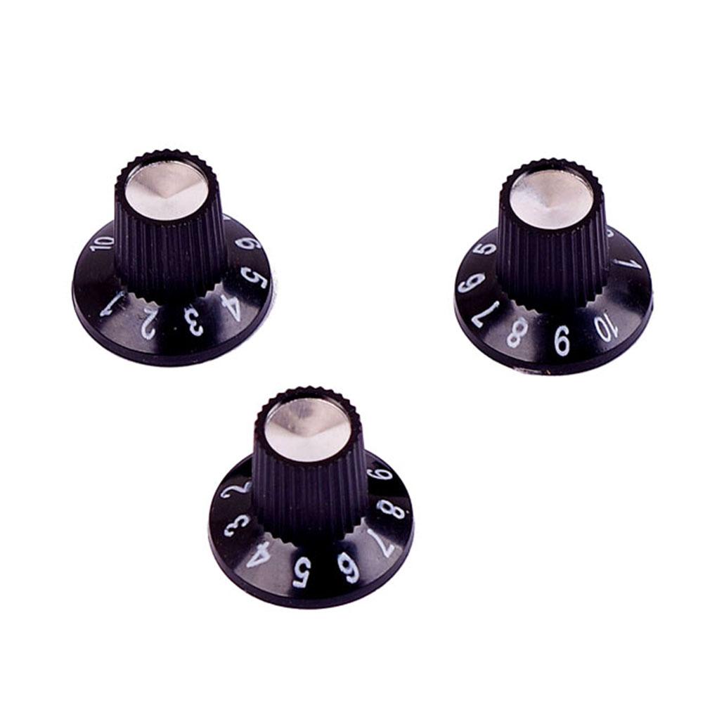 Practical Guitar Amp Knobs Plastic Skirted Knobs Speaker Audio Hat Anti-skidding Volume Potentiometer Caps Guitar Accessories