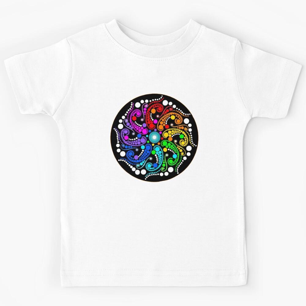 New Age Mandala - Space Rave Kids T-Shirt 140