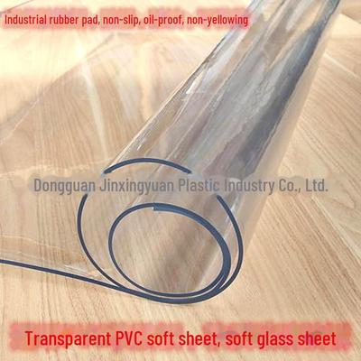 Transparent Waterproof PVC Tablecloth – Soft Glass Crystal Board Rubber Pad