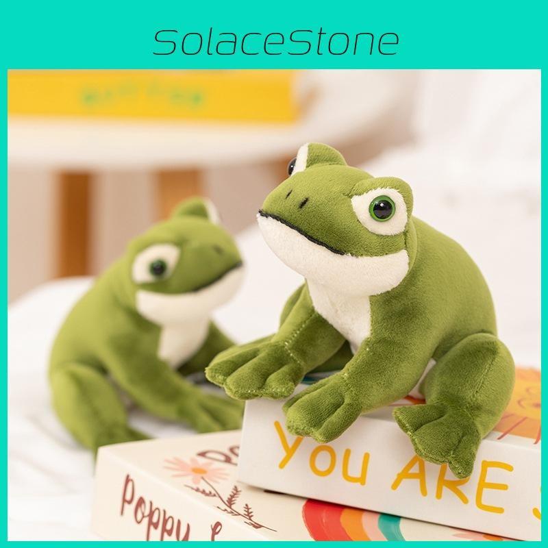 Green Plush Frog Toy Animal Stuffed Doll Bedroom Decoration Cute Kids Gifts