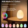 Egg-Shaped RGB Night Light with Timer for Baby Feeding & Bedroom Ambience