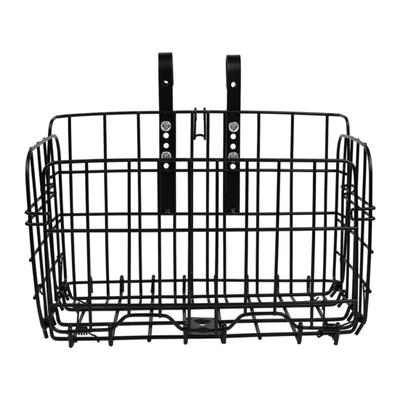 Foldable Bicycle Bike Basket Front Rear Metal Wire Adjustable Storage Carrier