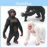 Gorilla Model Realistic Standing Figurine Pvc Material Perfect For Collectors Decor And