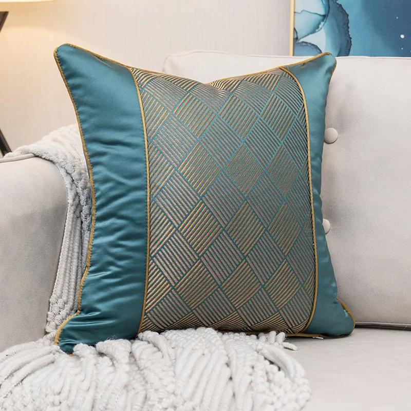 Luxury Sofa Cushion Pillow Nordic Style European Luxury Pillow Model Room Villa Living Room High Grade Pillow Case