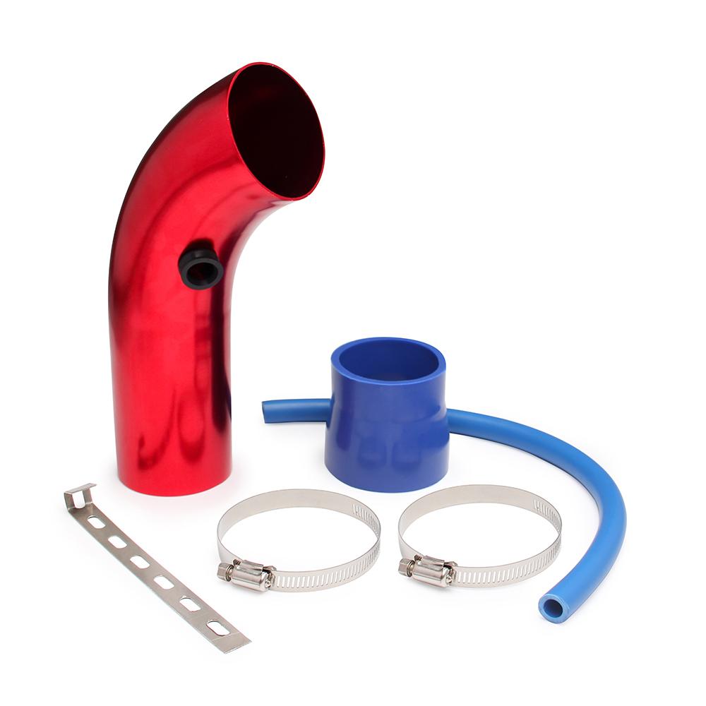 Cold Air Intake Pipe 76mm 3 Inch Universal Car Cold Air Intake Turbo Filter Aluminum Air Filter Induction Flow Hose Pipe Kit