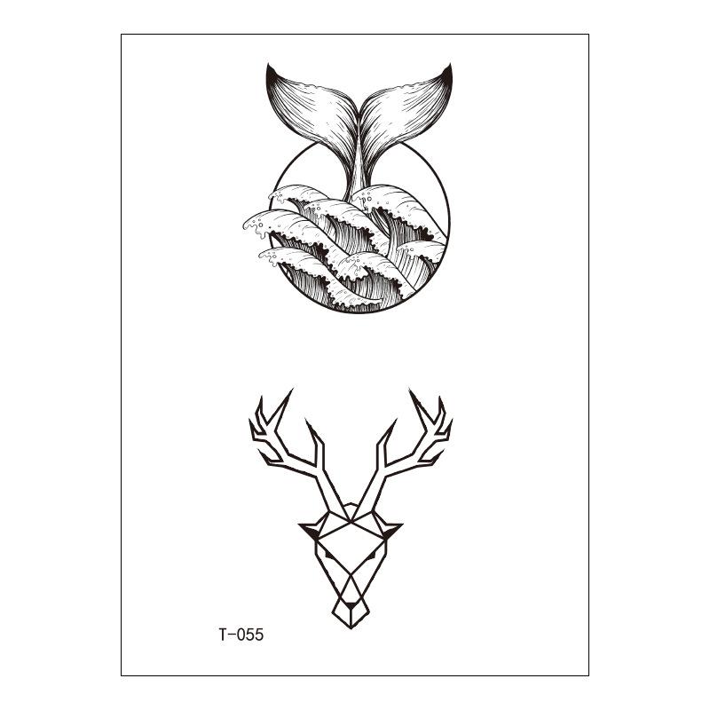 Schönheitsaufkleber Cartoon Tattoo Aufkleber Niedlicher Temporärer Tattoo Aufkleber Klein Frisch Wasserdichter Tattoo Aufkleber