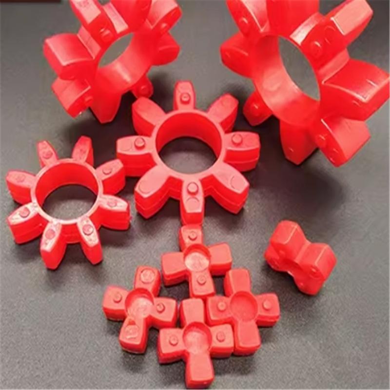 8pcs Polyurethane coupling buffer pad GR10-180 rubber elastic shock absorber block hollow star shaped plum blossom pad hexagonal