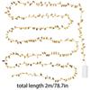 2M 20Led Golden Leaves String Fairy Lights For Wedding Birthday Party Decoration Home Garden Artificial Plant Garland Vine Light