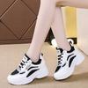 Autumn Mesh New Ins Women's Travel Shoes Sports Shoes Breathable and Versatile To Increase Height and Show Feet Little Dad Shoes