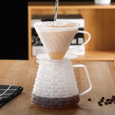 New Frosted Glass Coffee Pot V60 Filter Cup Coffee Set Sharing Pot Hand Brewing Pot