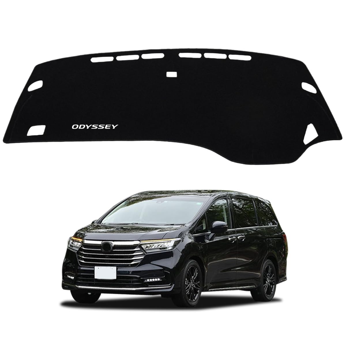 

ZdeduoCar Dashboard Mat for Honda Odyssey Specially Designed for the UV Flannel Dashboard Reduced Easy Interior Protection (5th Generation) чёрный