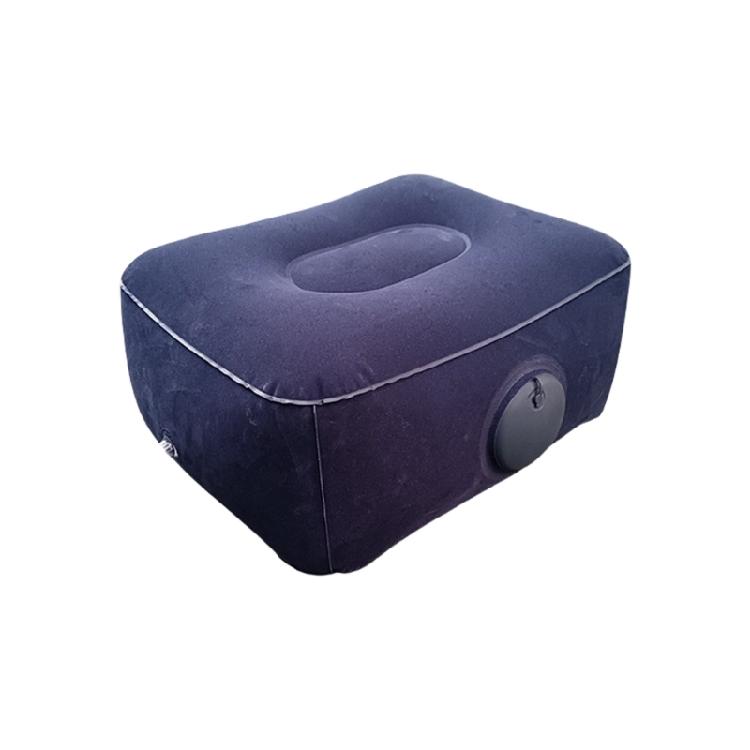 Lightweight Inflatable Foot Rest Pillow for Improved Circulation and Comfort in Travel Home or Office Setting