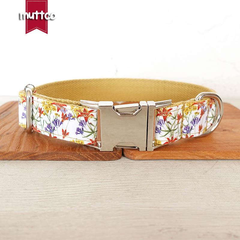 Golden Flower Soft Dog Collar - UDC-129 M