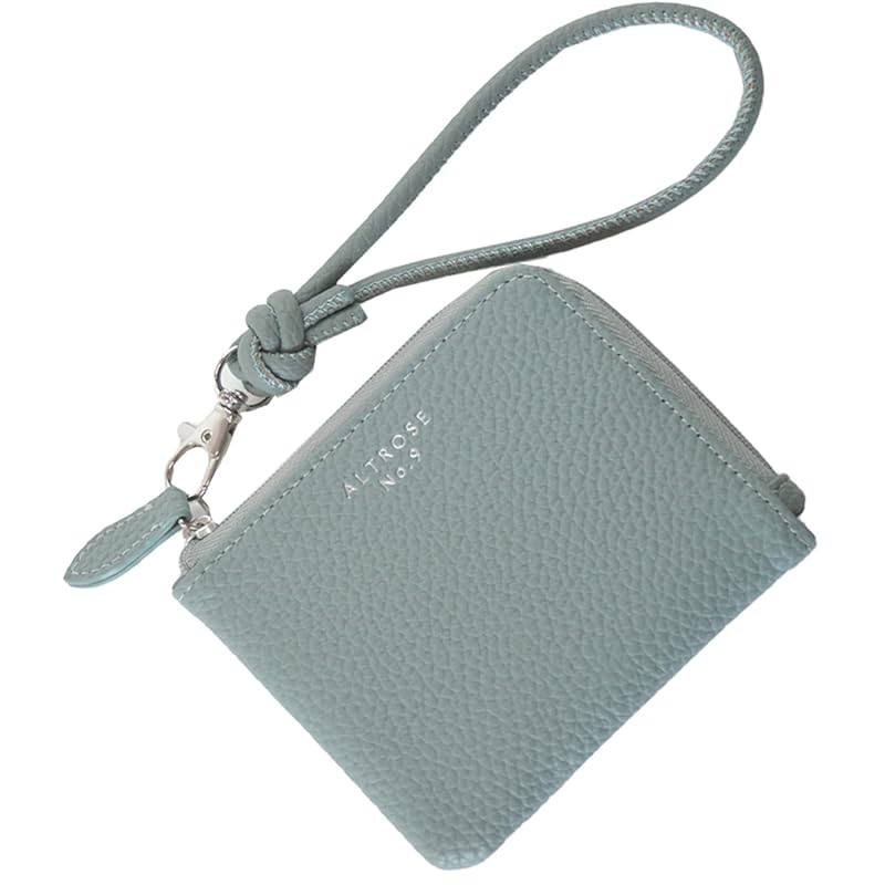 

[Alto Rose] blue mini wallet ladies small wallet compact wallet wallet L-shaped zip Thin lightweight cute Smaller small small size small wallet