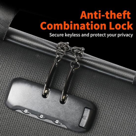 Fireproof File Organizer with Lock Hard-Shell Document Box with 13 Pocket Portable Accordion File Folder for Home Office Travel