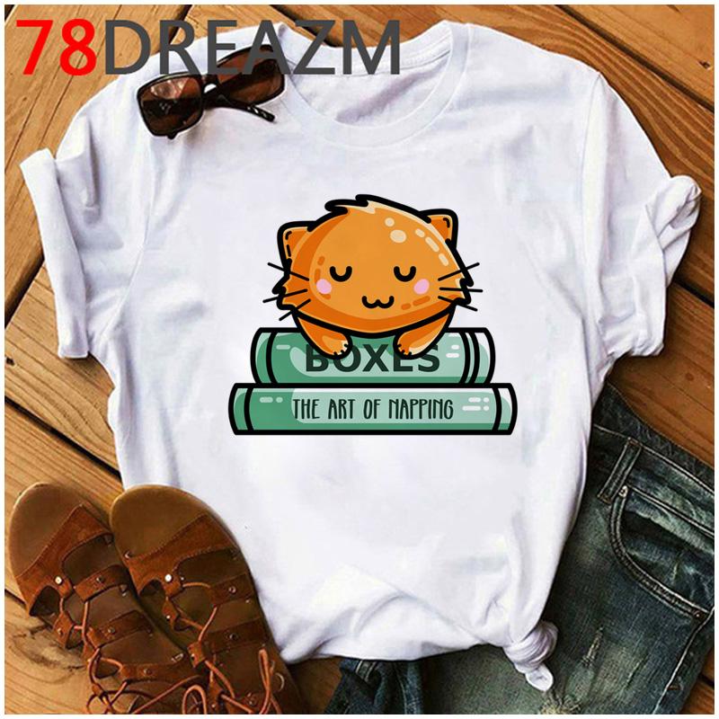 Lustige Katze 3D-Druck Damen T-Shirt Sommer Top Kawaii Kätzchen T-Shirt Unisex Koreanischer Stil Kleidung Niedliche Hip Hop Oberteile Weiblich