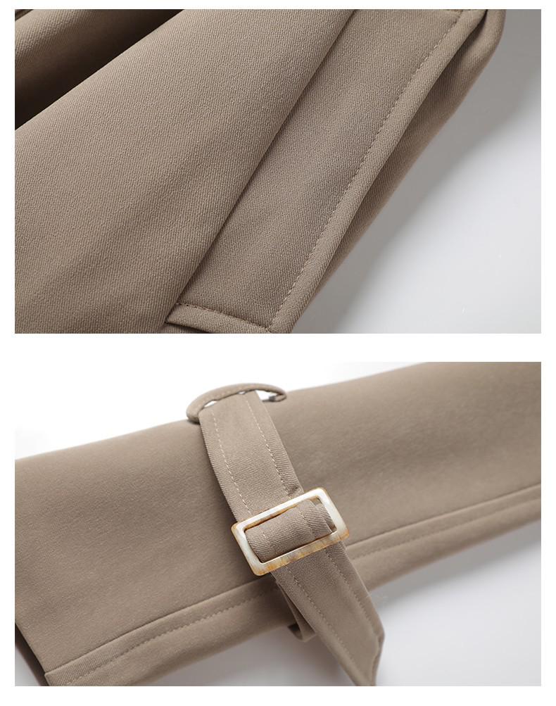 2024 Autumn British Style Women's Windbreaker: Fashionable, Slim Waist, Lapel Short Coat