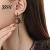 Ring Drop Earrings Asymmetric Tassel Design Moon Crowd-pleasing Decor Finger