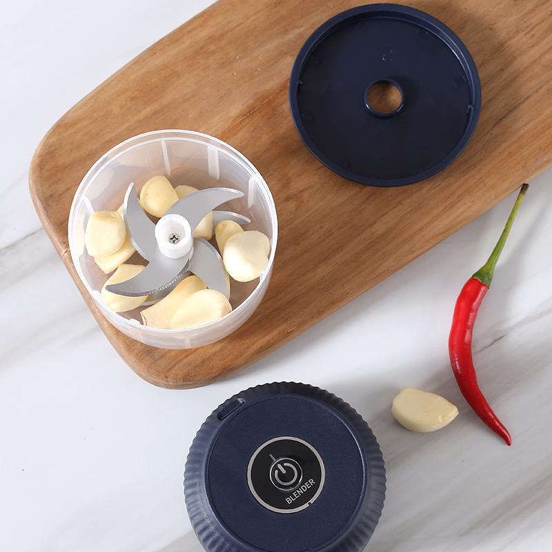 Picadora eléctrica de alimentos para cocina, Mini trituradora machacadora de ajo, picadora de carne portátil USB, picadora de verduras para utensilios de cocina