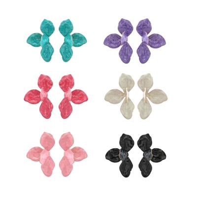 Orecchini Sofisticati Gioielli per Orecchie Orecchini a Bottone Fioriti Orecchino Pendente Unico Texture in Lega Spilla per Orecchio per Amante della Moda