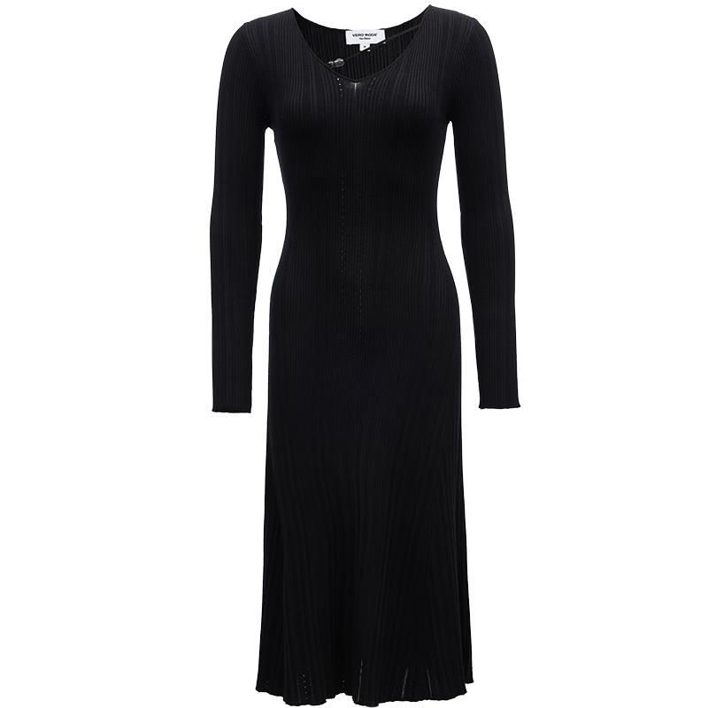 

VEROMODA Spring Knit Beaded Hollow-Out Dress XL