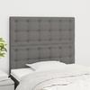 VidaXL Headboards 2 Pcs Light Grey 90x5x78-88 Cm Fabric3116749