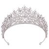 Baroque Crystal Crown for Women Tiaras Bride Wedding Dress Crown Hair Jewelry Princess Queen Party Birthday Headdress Bridal