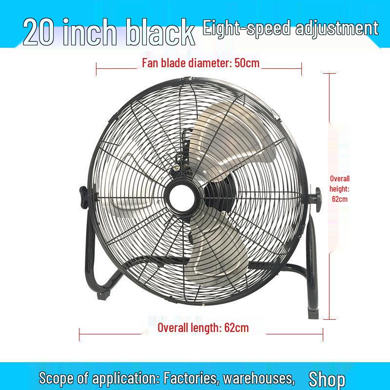 High-Power Multi-Use Fan: Powerful Table, Floor, and Desktop Fan for Home and Industrial Use