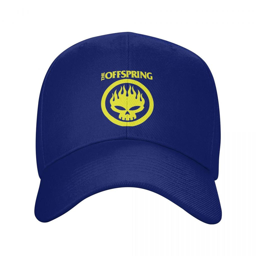 The Offspring Flaming Skull On Circle Logo Baseball Caps Snapback Men Women Hats Outdoor Cap Sports Baseball Hat Casquette