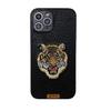 Premium Embossed Tiger Head Leather Case for iPhone 17/16 Pro Max/15/14