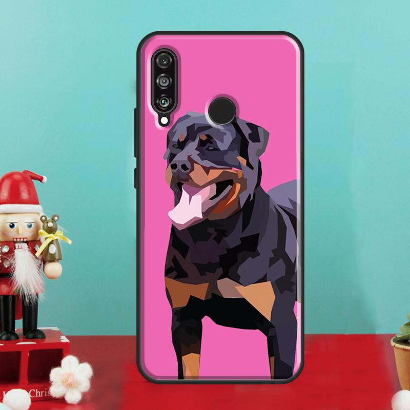 Cute Rottweiler Dog For Huawei Nova 12i 12s 11i 5T Y90 Y70 Y60 Y61 Y91 Y72 9 10 SE P60 Pro P20 P30 P40 Lite Case