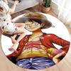 One Piece Monkey D Luffy Round Area Rug Carpet Rug For Living Room Bedroom Sofa Playroom Decor Nonslip Floor Mat