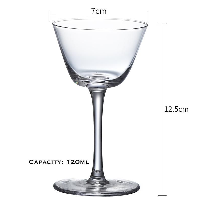 6PCS 120ml Stemmed Martini Glass - For Drinking Martinis, Manhattans, Vodka, Gin, and Cocktails Set of 6