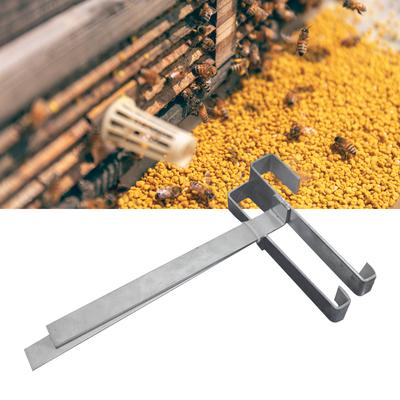 2 Stück Bienenstockrahmenhalter Silber Imkereibedarf Werkzeug für Imker Heim Sitzständer Stütze Werkzeuge für Bienenkasten Lagerregal