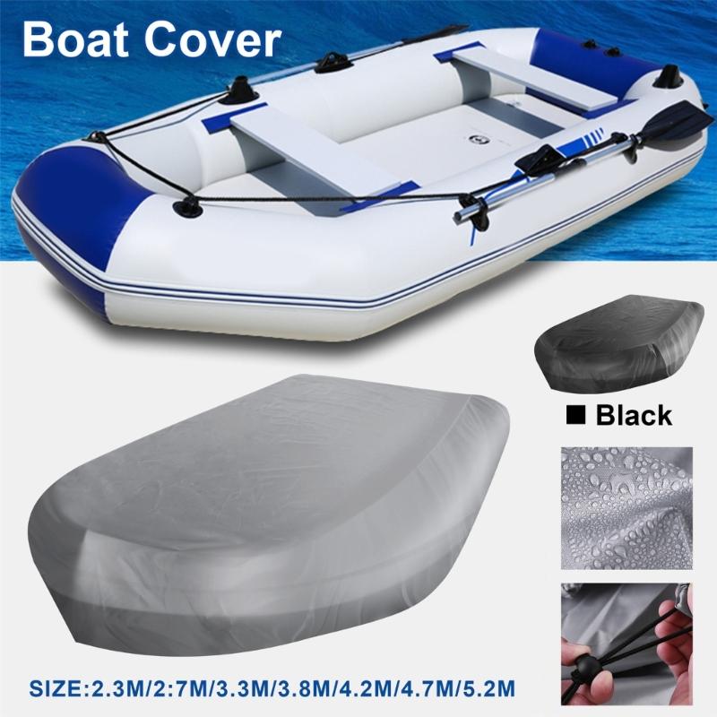 Dustproof Kayak Watertight Cover Water Crafts Cover Sun Resistant Inflatable Dinghy Boats Cover Protective Boats Cover