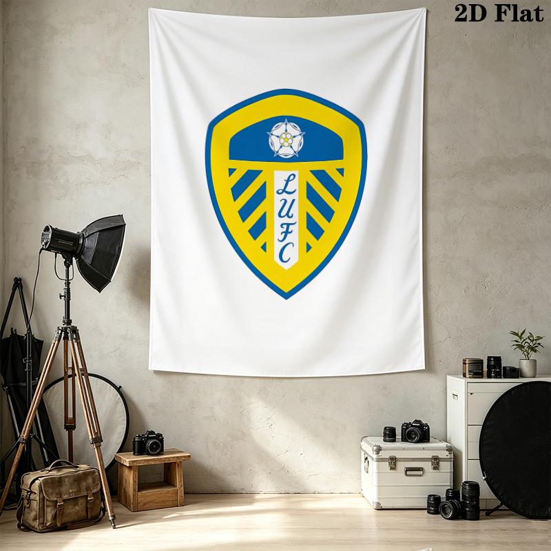 Leeds Football Club Wall Tapestry Aesthetic Wall Hanging Printed Fabric Blanket Decorative Tapestries For Bedroom Living Room Home Decor
